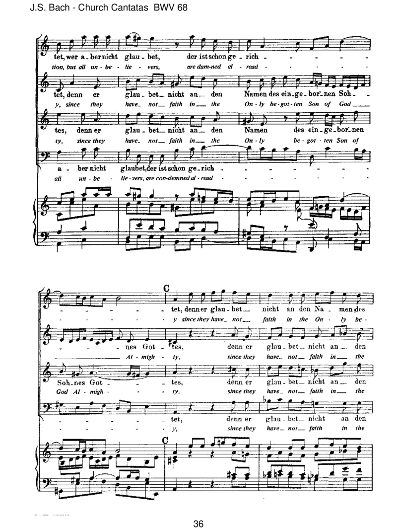 BWV68AlsohatGottdieWeltgeliebt_一万首著名钢琴曲谱哈农贝多芬合集视频教学电子版高清无水印可打印_1古典钢琴知名音乐家谱_巴赫钢琴谱全集_J.S巴赫作品全集_JohannSebastianBach(1685-1750)巴赫