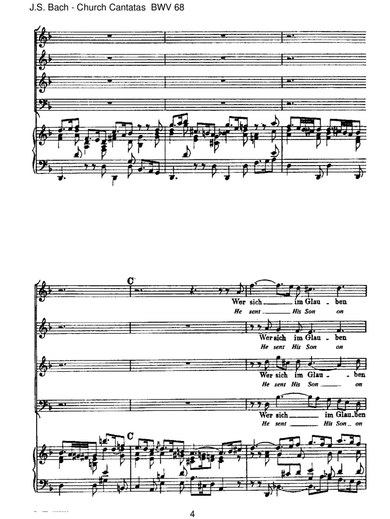 BWV68AlsohatGottdieWeltgeliebt_一万首著名钢琴曲谱哈农贝多芬合集视频教学电子版高清无水印可打印_1古典钢琴知名音乐家谱_巴赫钢琴谱全集_J.S巴赫作品全集_JohannSebastianBach(1685-1750)巴赫