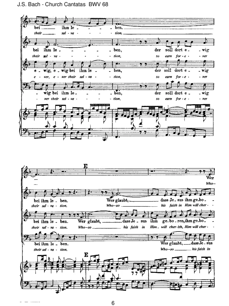 BWV68AlsohatGottdieWeltgeliebt_一万首著名钢琴曲谱哈农贝多芬合集视频教学电子版高清无水印可打印_1古典钢琴知名音乐家谱_巴赫钢琴谱全集_J.S巴赫作品全集_JohannSebastianBach(1685-1750)巴赫