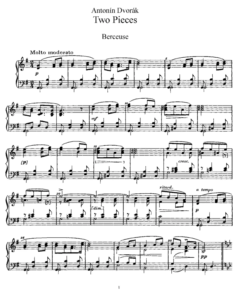 2Pieces_一万首著名钢琴曲谱哈农贝多芬合集视频教学电子版高清无水印可打印_1古典钢琴知名音乐家谱_德沃夏克钢琴谱全集