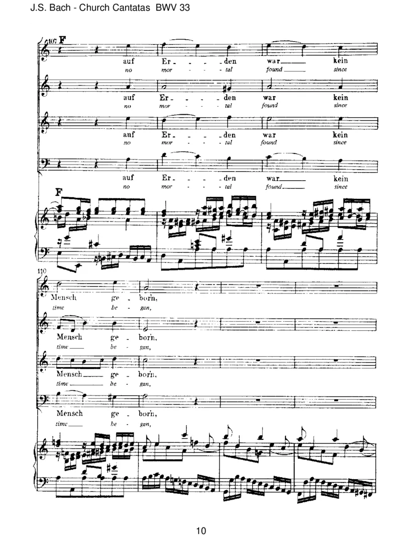 BWV33Alleinzudir,HerrJesuChrist_一万首著名钢琴曲谱哈农贝多芬合集视频教学电子版高清无水印可打印_1古典钢琴知名音乐家谱_巴赫钢琴谱全集_J.S巴赫作品全集