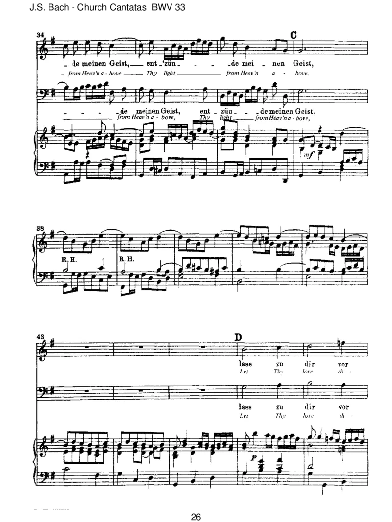 BWV33Alleinzudir,HerrJesuChrist_一万首著名钢琴曲谱哈农贝多芬合集视频教学电子版高清无水印可打印_1古典钢琴知名音乐家谱_巴赫钢琴谱全集_J.S巴赫作品全集