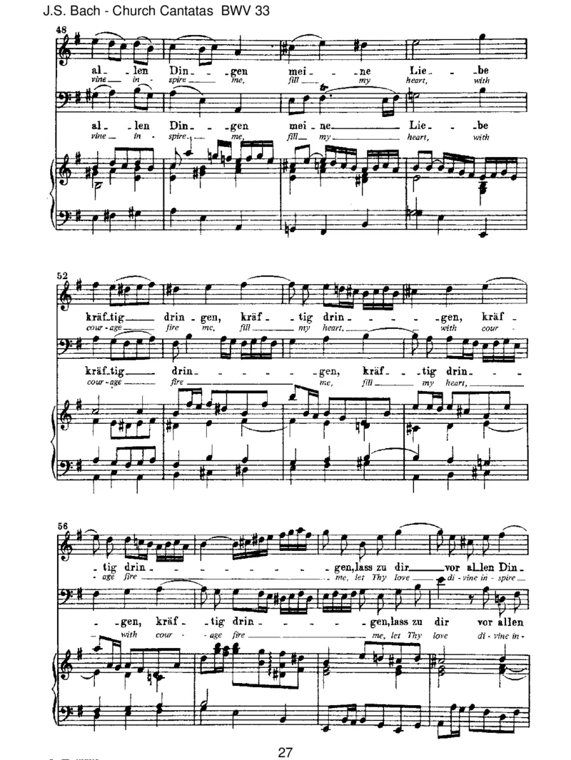 BWV33Alleinzudir,HerrJesuChrist_一万首著名钢琴曲谱哈农贝多芬合集视频教学电子版高清无水印可打印_1古典钢琴知名音乐家谱_巴赫钢琴谱全集_J.S巴赫作品全集