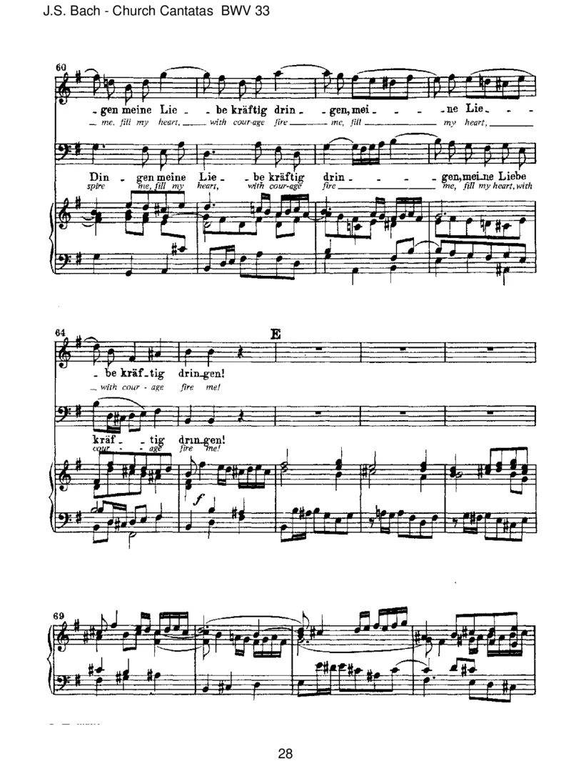 BWV33Alleinzudir,HerrJesuChrist_一万首著名钢琴曲谱哈农贝多芬合集视频教学电子版高清无水印可打印_1古典钢琴知名音乐家谱_巴赫钢琴谱全集_J.S巴赫作品全集