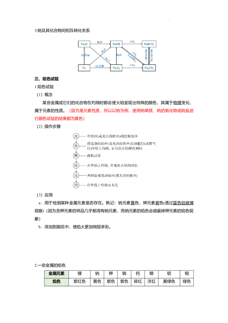 高一上学期化学人教版（2019）必修第一册课本知识点汇总_E015高中全科试卷_化学试题_必修1_1.新版人教版高中化学试卷必修一_7.知识汇总