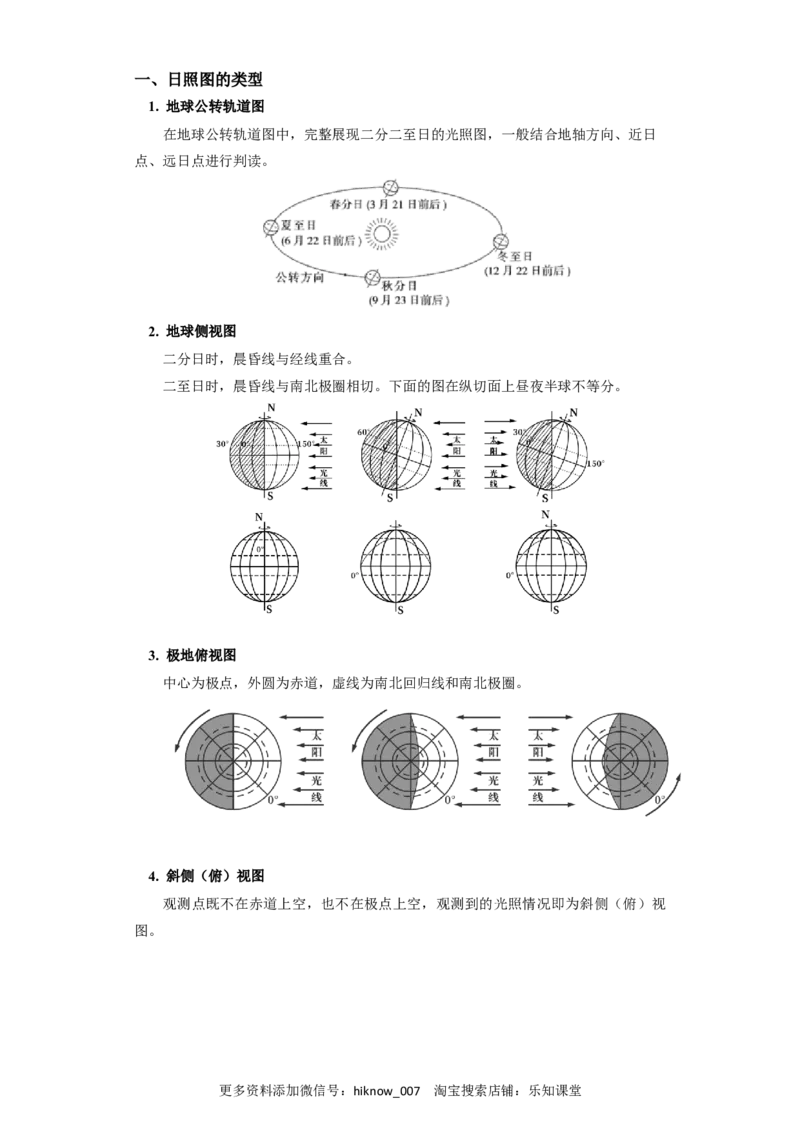 选择性必修1第一章地球的运动第二节（4）_E015高中全科试卷_地理试题_选修1_2.同步练习_同步练习-第3套
