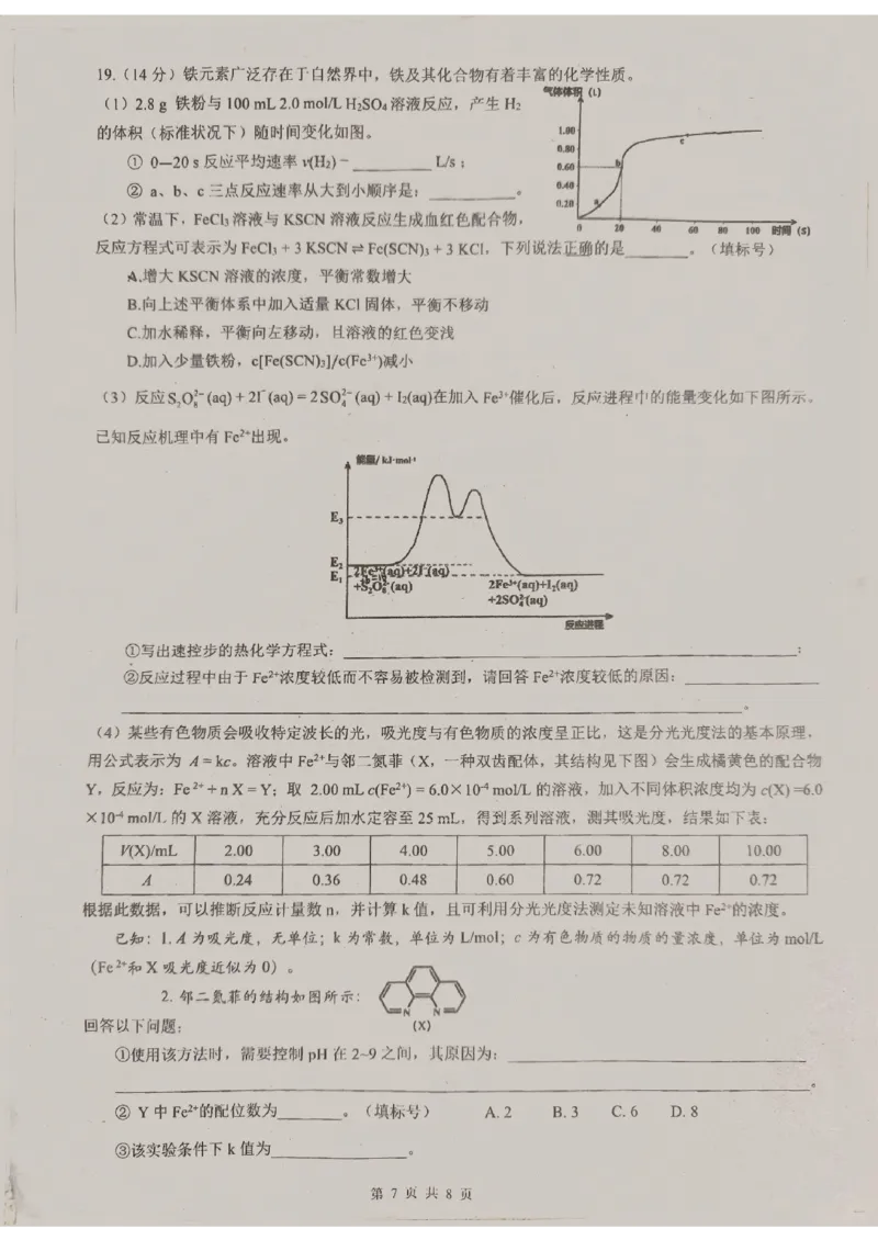 广东省东莞中学、广州二中、惠州一中、深圳实验、珠海一中、中山纪念中学2024届高三第四次六校联考化学_2024年2月_01每日更新_28号