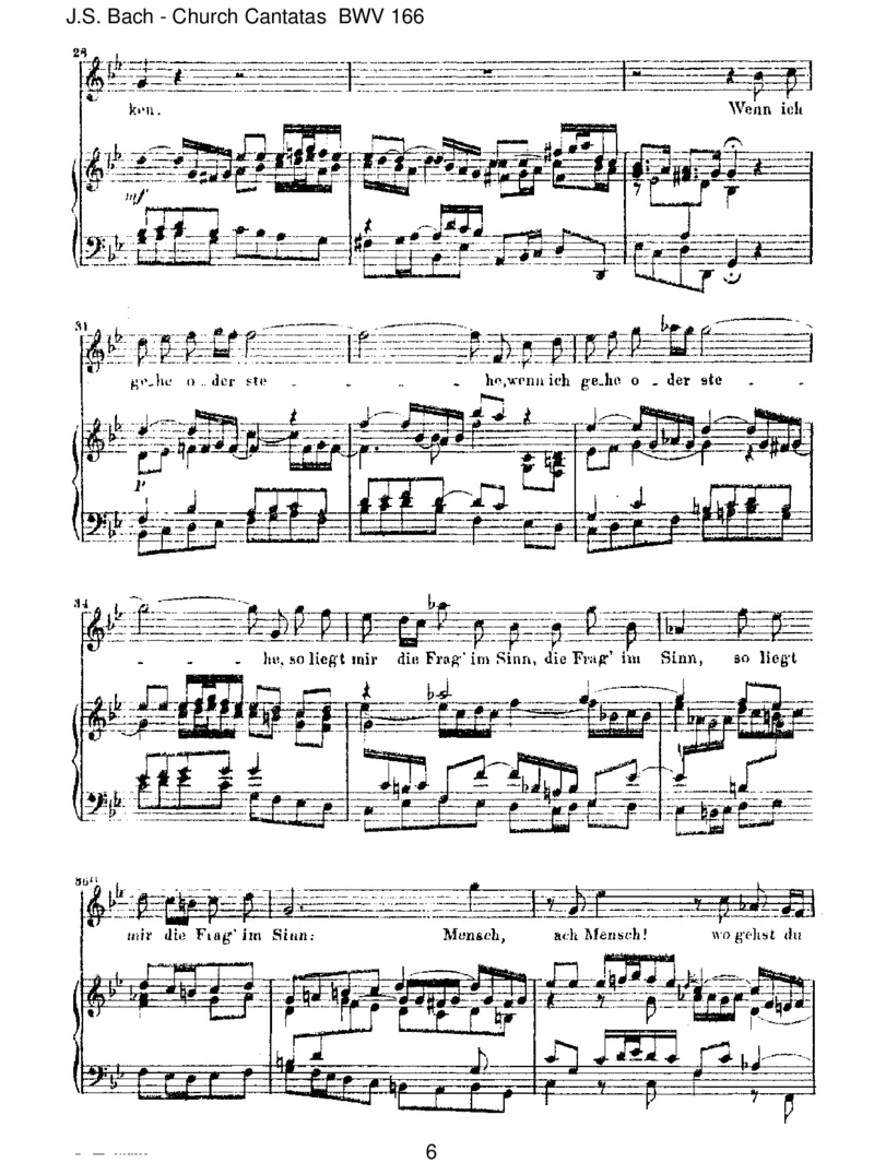 BWV166Wogehestduhin__一万首著名钢琴曲谱哈农贝多芬合集视频教学电子版高清无水印可打印_1古典钢琴知名音乐家谱_巴赫钢琴谱全集_J.S巴赫作品全集_JohannSebastianBach(1685-1750)巴赫