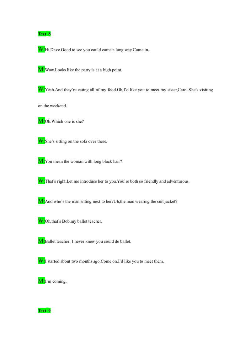 备考2024新高考英语听力(答案+文本)14_2024年5月_01按日期_1号_2024高考英语听力专题（80套模拟训练+历年真题）(附音频）_高考英语听力高分80套模拟训练_401