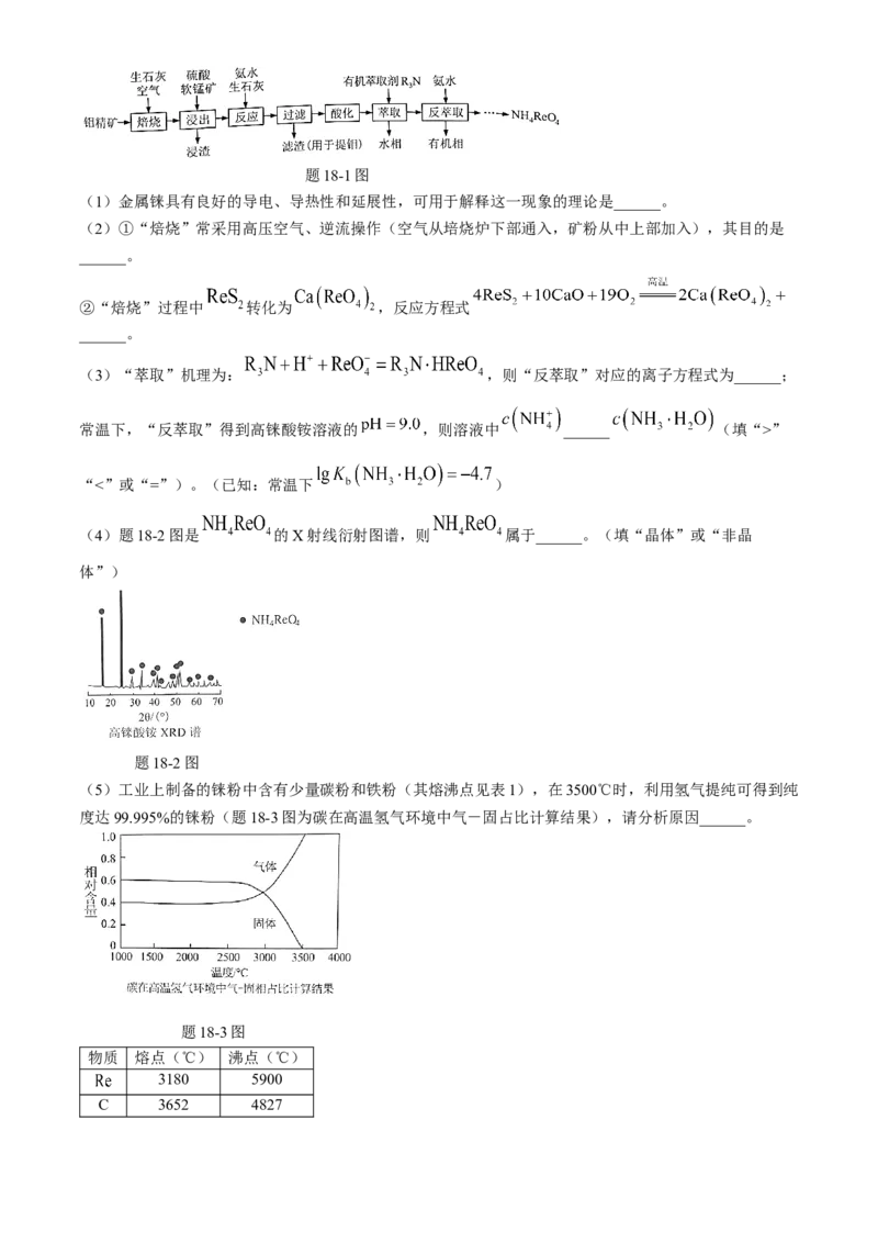 广东省梅州市2023-2024学年高三总复习下学期二模化学试卷(无答案)_2024年4月_01按日期_11号_2024届广东省梅州市高三二模_2024届广东省梅州市高三年级4月总复习质检（二模）化学