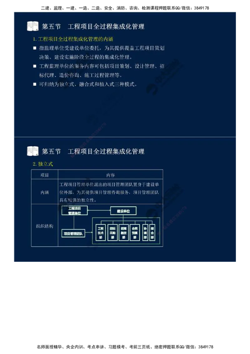 46.第十章-第四、五节-工程监理与项目管理一体化、工程项目全过程集成化管理.mp4_监理工程师_2025监理工程师_2025年监理工程师SVIP_2025年监理概论法规SVIP_讲义