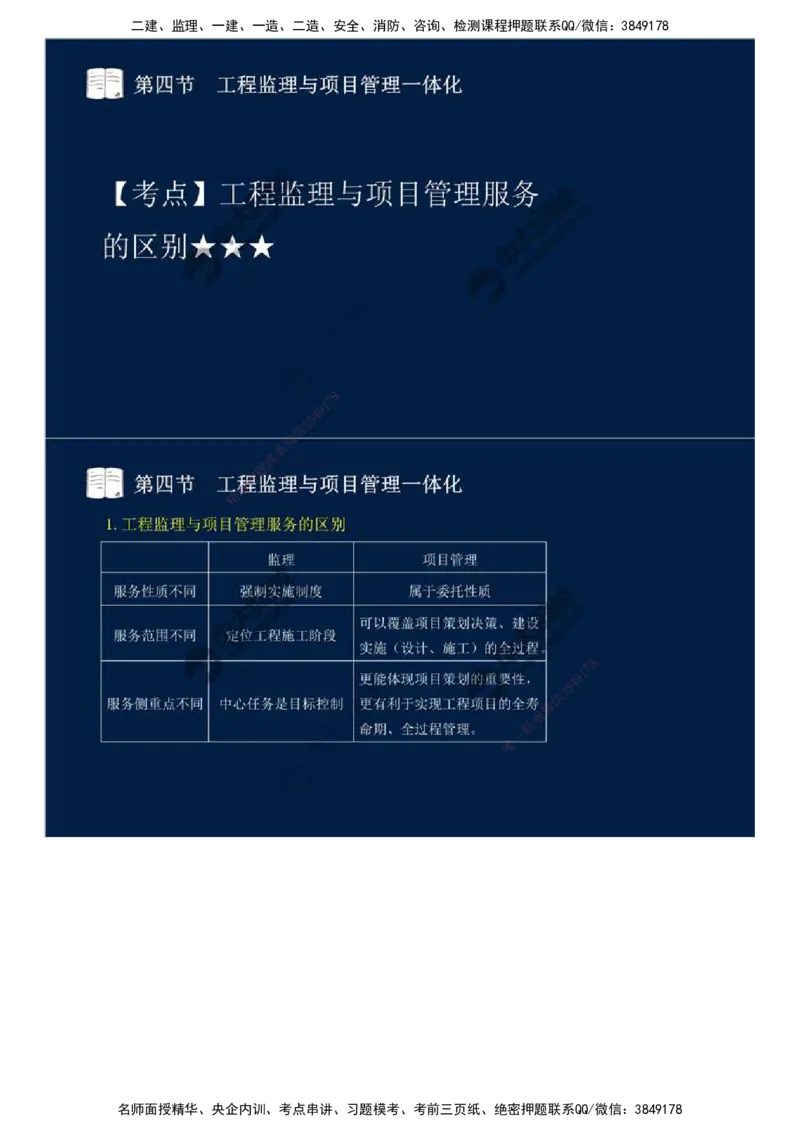 46.第十章-第四、五节-工程监理与项目管理一体化、工程项目全过程集成化管理.mp4_监理工程师_2025监理工程师_2025年监理工程师SVIP_2025年监理概论法规SVIP_讲义
