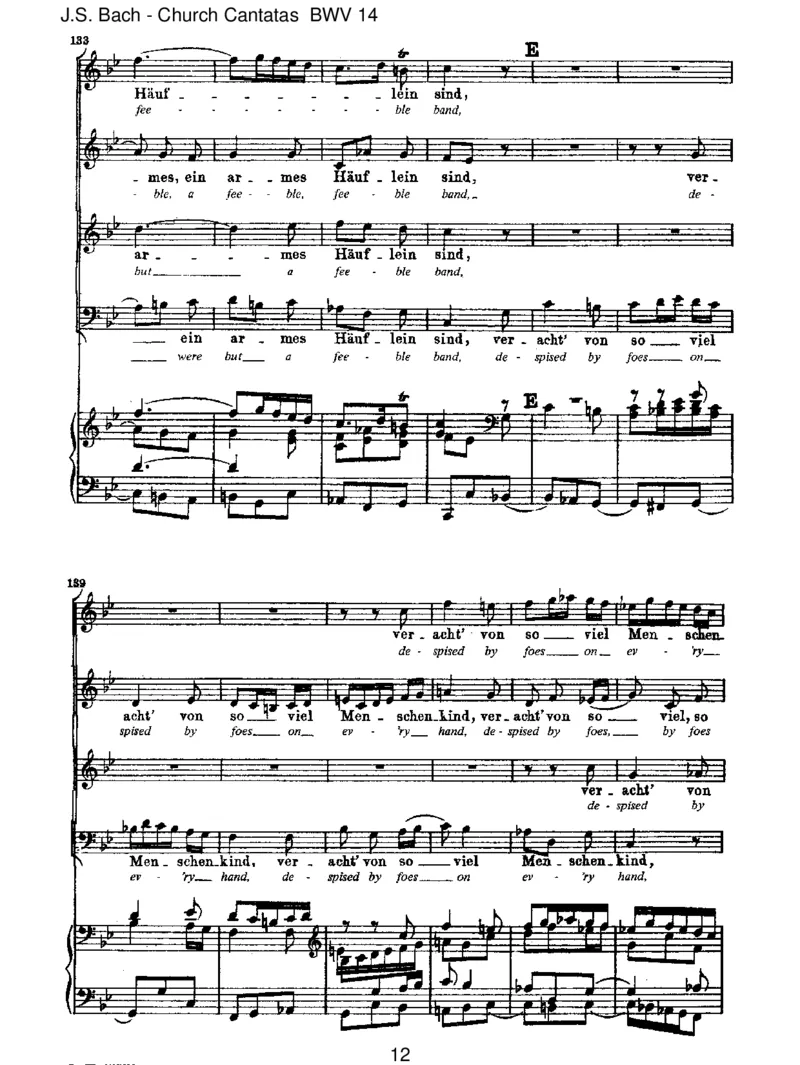 BWV14W_rGottnichtmitunsdieseZeit_一万首著名钢琴曲谱哈农贝多芬合集视频教学电子版高清无水印可打印_1古典钢琴知名音乐家谱_巴赫钢琴谱全集_J.S巴赫作品全集