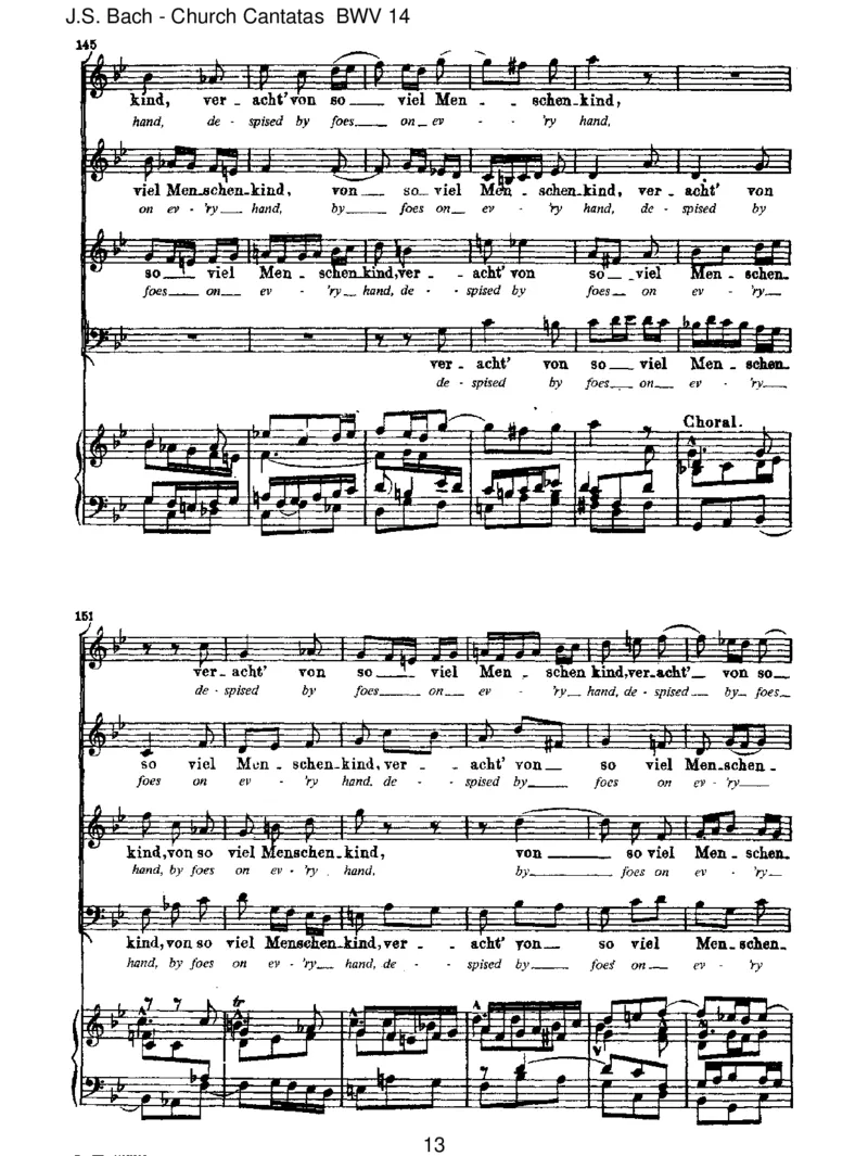 BWV14W_rGottnichtmitunsdieseZeit_一万首著名钢琴曲谱哈农贝多芬合集视频教学电子版高清无水印可打印_1古典钢琴知名音乐家谱_巴赫钢琴谱全集_J.S巴赫作品全集