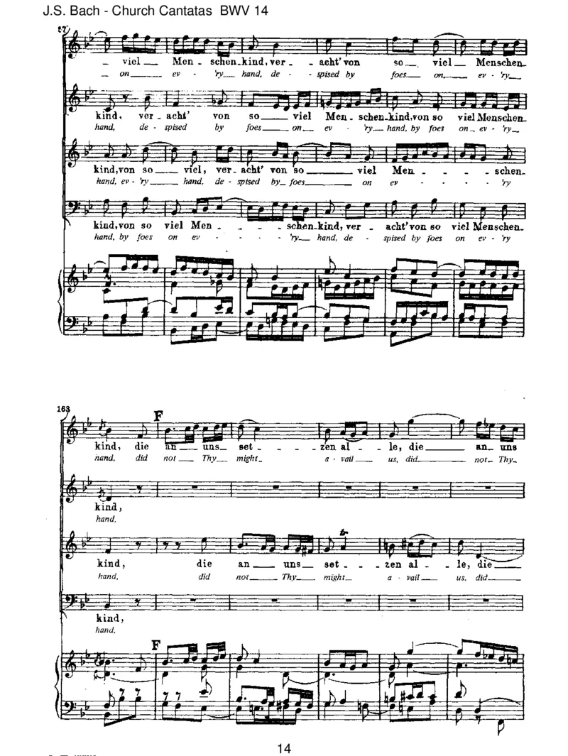 BWV14W_rGottnichtmitunsdieseZeit_一万首著名钢琴曲谱哈农贝多芬合集视频教学电子版高清无水印可打印_1古典钢琴知名音乐家谱_巴赫钢琴谱全集_J.S巴赫作品全集