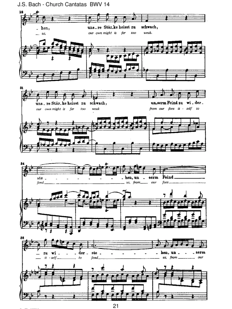 BWV14W_rGottnichtmitunsdieseZeit_一万首著名钢琴曲谱哈农贝多芬合集视频教学电子版高清无水印可打印_1古典钢琴知名音乐家谱_巴赫钢琴谱全集_J.S巴赫作品全集