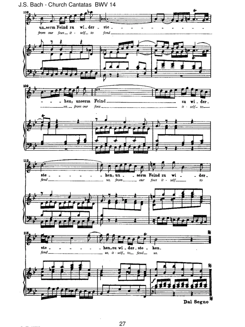 BWV14W_rGottnichtmitunsdieseZeit_一万首著名钢琴曲谱哈农贝多芬合集视频教学电子版高清无水印可打印_1古典钢琴知名音乐家谱_巴赫钢琴谱全集_J.S巴赫作品全集