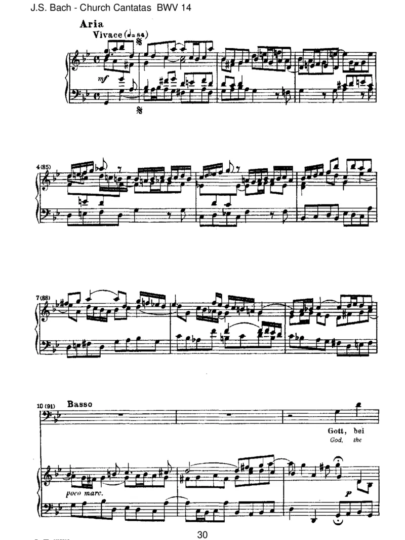 BWV14W_rGottnichtmitunsdieseZeit_一万首著名钢琴曲谱哈农贝多芬合集视频教学电子版高清无水印可打印_1古典钢琴知名音乐家谱_巴赫钢琴谱全集_J.S巴赫作品全集