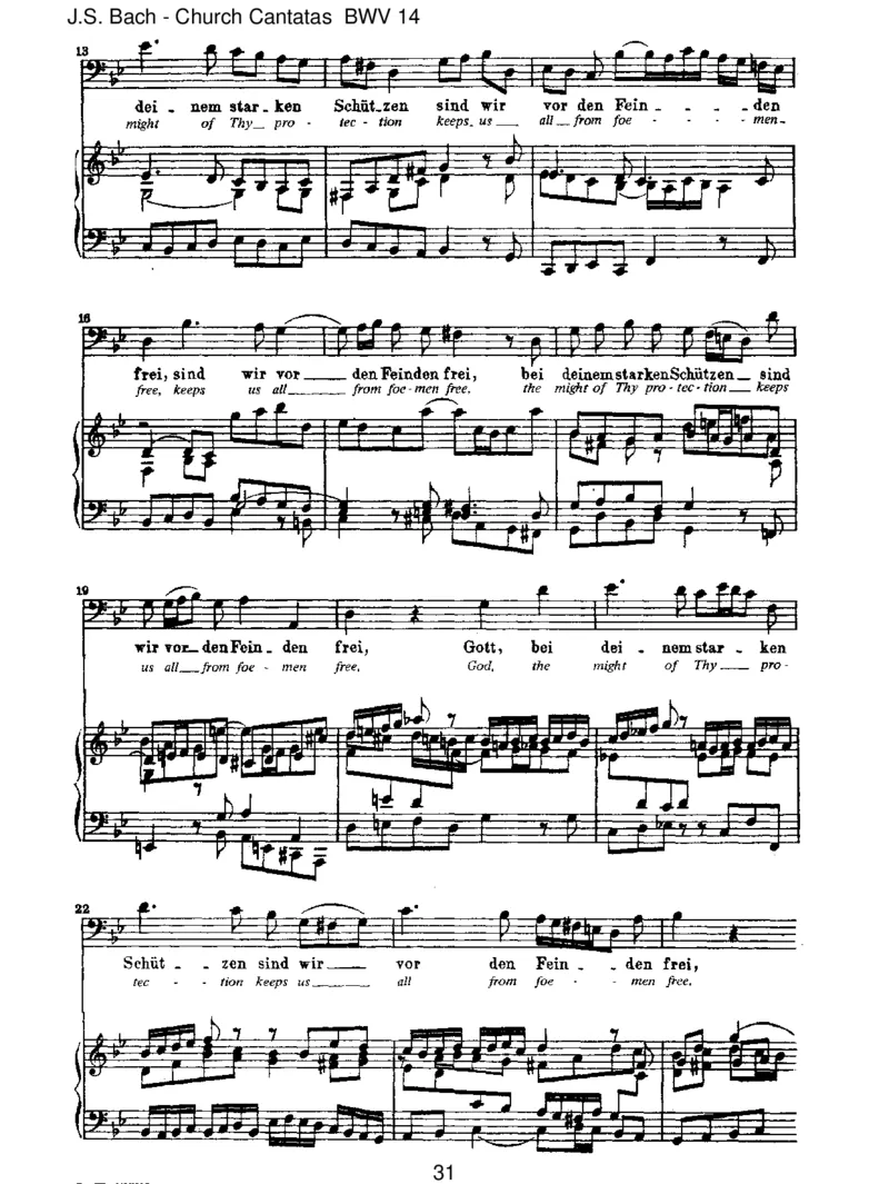 BWV14W_rGottnichtmitunsdieseZeit_一万首著名钢琴曲谱哈农贝多芬合集视频教学电子版高清无水印可打印_1古典钢琴知名音乐家谱_巴赫钢琴谱全集_J.S巴赫作品全集