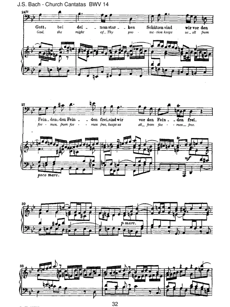 BWV14W_rGottnichtmitunsdieseZeit_一万首著名钢琴曲谱哈农贝多芬合集视频教学电子版高清无水印可打印_1古典钢琴知名音乐家谱_巴赫钢琴谱全集_J.S巴赫作品全集