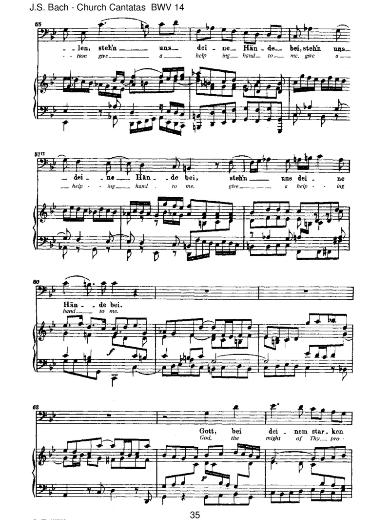 BWV14W_rGottnichtmitunsdieseZeit_一万首著名钢琴曲谱哈农贝多芬合集视频教学电子版高清无水印可打印_1古典钢琴知名音乐家谱_巴赫钢琴谱全集_J.S巴赫作品全集