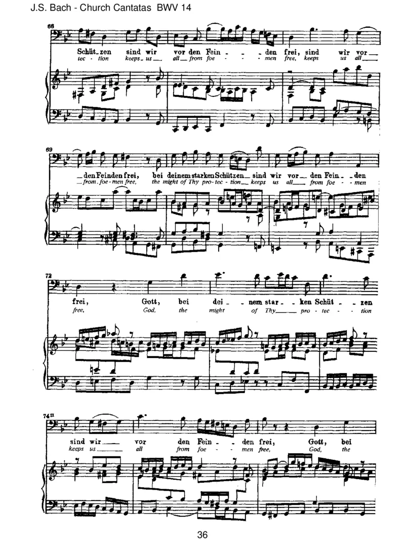 BWV14W_rGottnichtmitunsdieseZeit_一万首著名钢琴曲谱哈农贝多芬合集视频教学电子版高清无水印可打印_1古典钢琴知名音乐家谱_巴赫钢琴谱全集_J.S巴赫作品全集