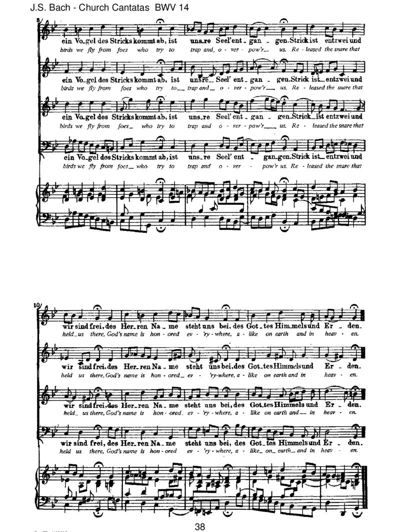 BWV14W_rGottnichtmitunsdieseZeit_一万首著名钢琴曲谱哈农贝多芬合集视频教学电子版高清无水印可打印_1古典钢琴知名音乐家谱_巴赫钢琴谱全集_J.S巴赫作品全集