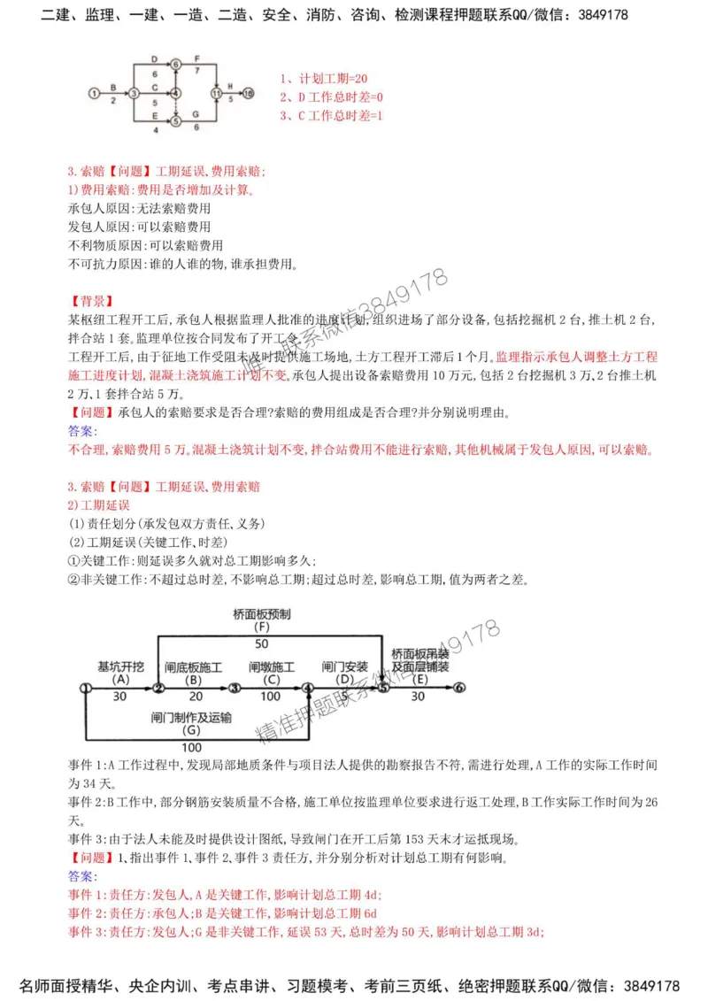 40-第七章-水利工程建设项目进度控制（二）_监理工程师_2025监理工程师_2025年监理工程师SVIP_2025年监理水利案例SVIP_02-基础精讲✿高端面授✿深度强化_讲义