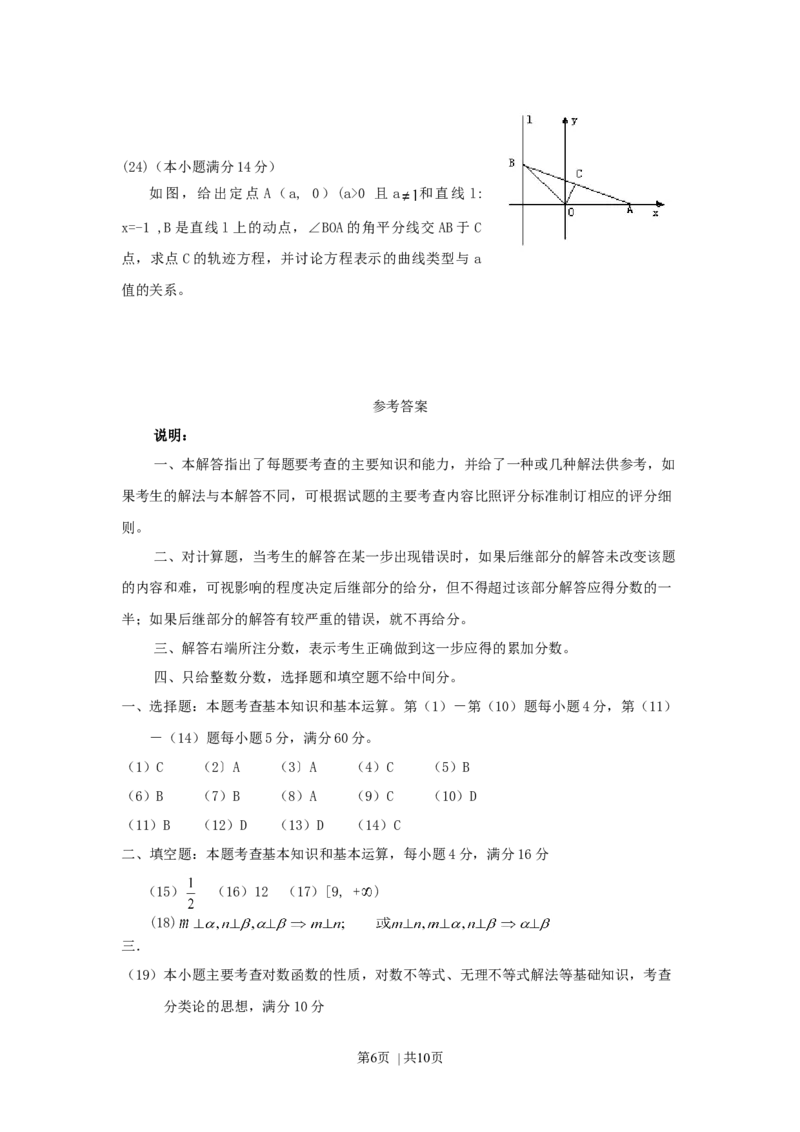 1999年广东高考理科数学真题及答案_数学高考真题试卷_旧1990-2007&middot;高考数学真题_1990-2007&middot;高考数学真题&middot;word_广东