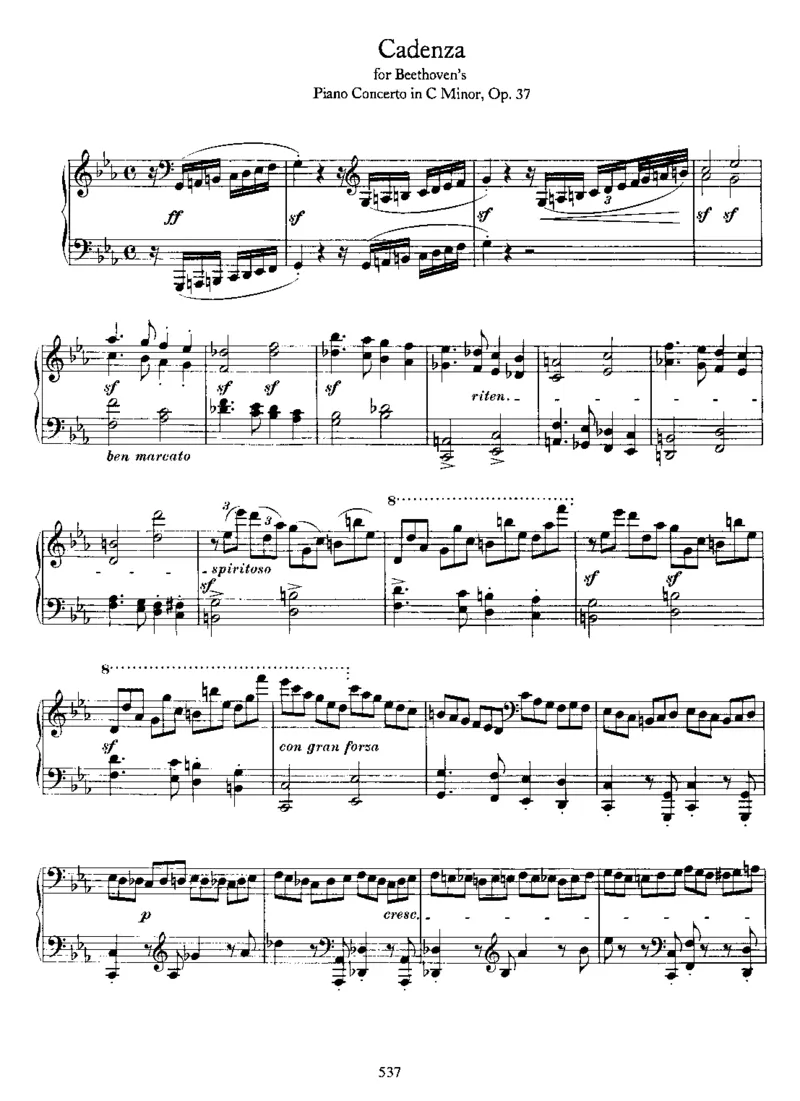 CadenzaforBeethoven'sPianoConcertoinc,Op37_一万首著名钢琴曲谱哈农贝多芬合集视频教学电子版高清无水印可打印_1古典钢琴知名音乐家谱_勃拉姆斯钢琴谱全集_协奏曲华彩