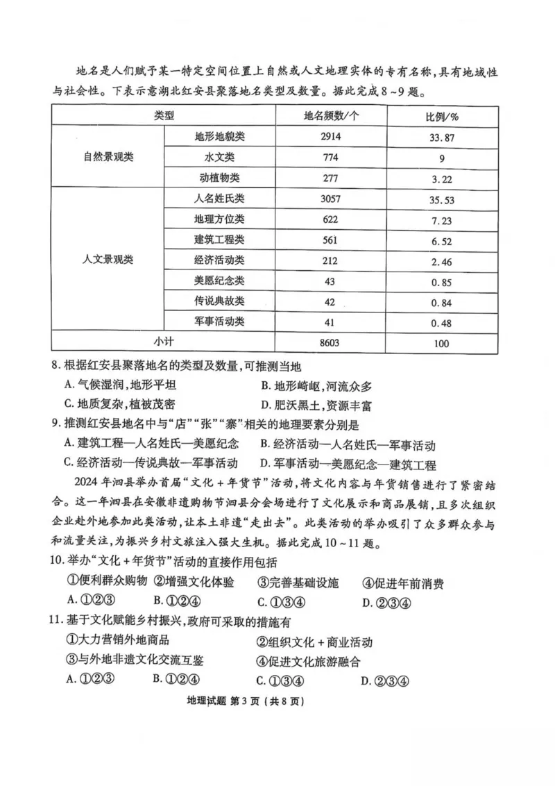 陕西省安康市2024-2025学年高一下学期4月期中地理试卷（图片版，含答案）_2024-2025高一（7-7月题库）_2025年05月试卷_0510陕西省安康市2024-2025学年高一下学期4月期中考试