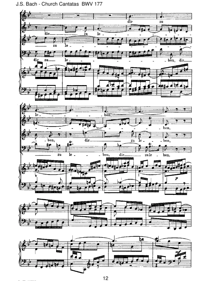 BWV177Ichrufzudir,HerrJesuChrist_一万首著名钢琴曲谱哈农贝多芬合集视频教学电子版高清无水印可打印_1古典钢琴知名音乐家谱_巴赫钢琴谱全集_J.S巴赫作品全集