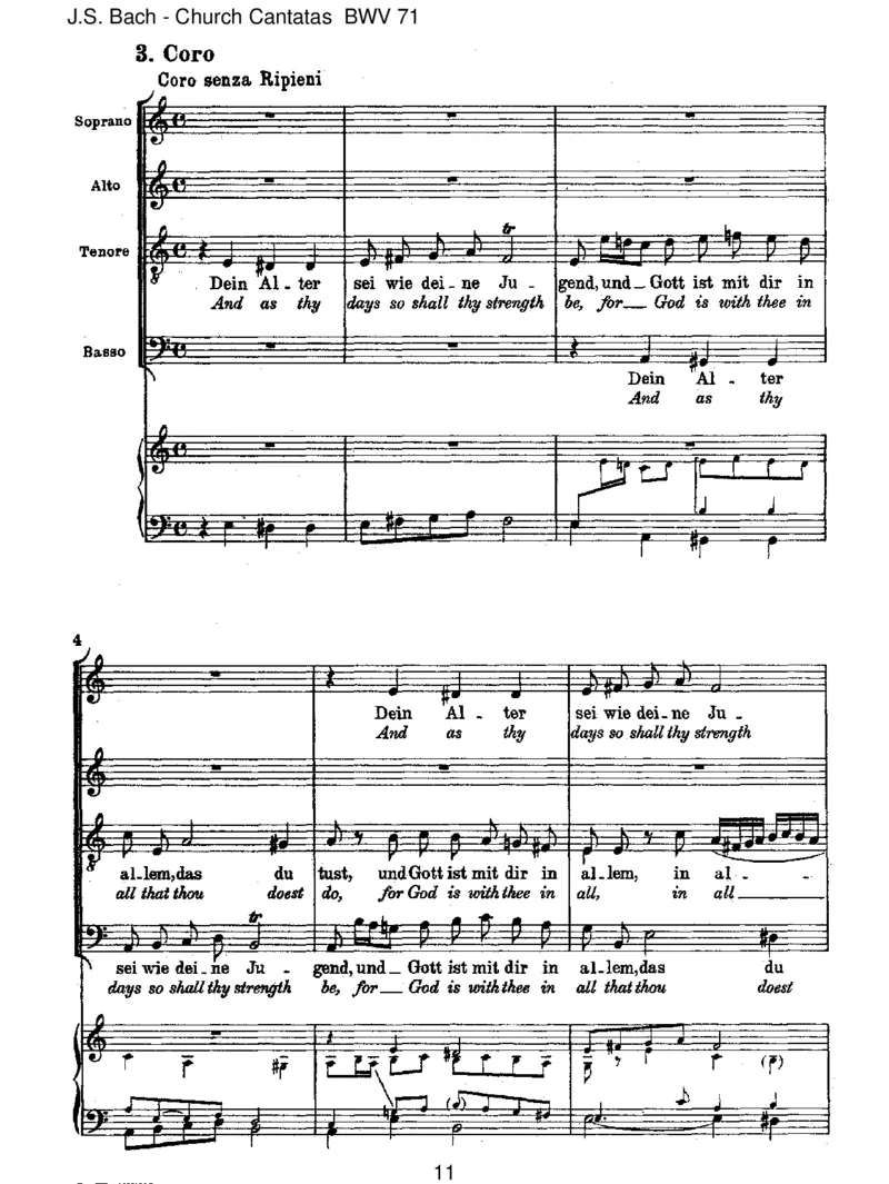 BWV71GottistmeinK_nig_一万首著名钢琴曲谱哈农贝多芬合集视频教学电子版高清无水印可打印_1古典钢琴知名音乐家谱_巴赫钢琴谱全集_J.S巴赫作品全集_JohannSebastianBach(1685-1750)巴赫