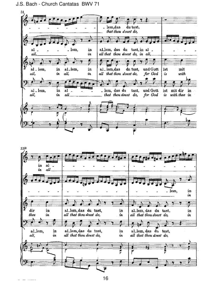 BWV71GottistmeinK_nig_一万首著名钢琴曲谱哈农贝多芬合集视频教学电子版高清无水印可打印_1古典钢琴知名音乐家谱_巴赫钢琴谱全集_J.S巴赫作品全集_JohannSebastianBach(1685-1750)巴赫