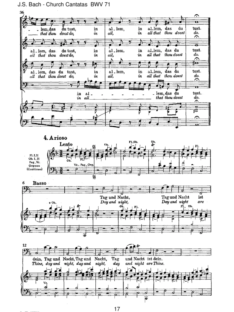 BWV71GottistmeinK_nig_一万首著名钢琴曲谱哈农贝多芬合集视频教学电子版高清无水印可打印_1古典钢琴知名音乐家谱_巴赫钢琴谱全集_J.S巴赫作品全集_JohannSebastianBach(1685-1750)巴赫