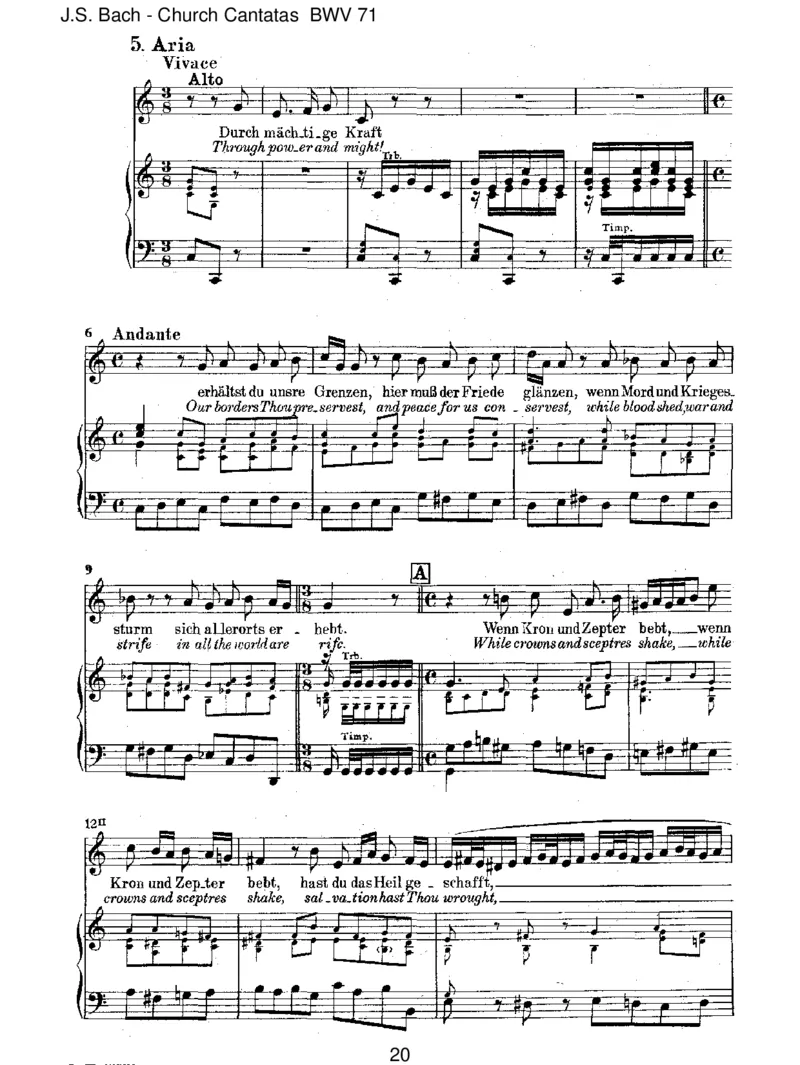 BWV71GottistmeinK_nig_一万首著名钢琴曲谱哈农贝多芬合集视频教学电子版高清无水印可打印_1古典钢琴知名音乐家谱_巴赫钢琴谱全集_J.S巴赫作品全集_JohannSebastianBach(1685-1750)巴赫