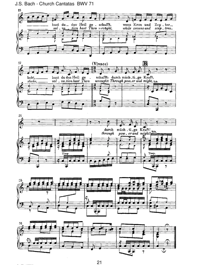 BWV71GottistmeinK_nig_一万首著名钢琴曲谱哈农贝多芬合集视频教学电子版高清无水印可打印_1古典钢琴知名音乐家谱_巴赫钢琴谱全集_J.S巴赫作品全集_JohannSebastianBach(1685-1750)巴赫