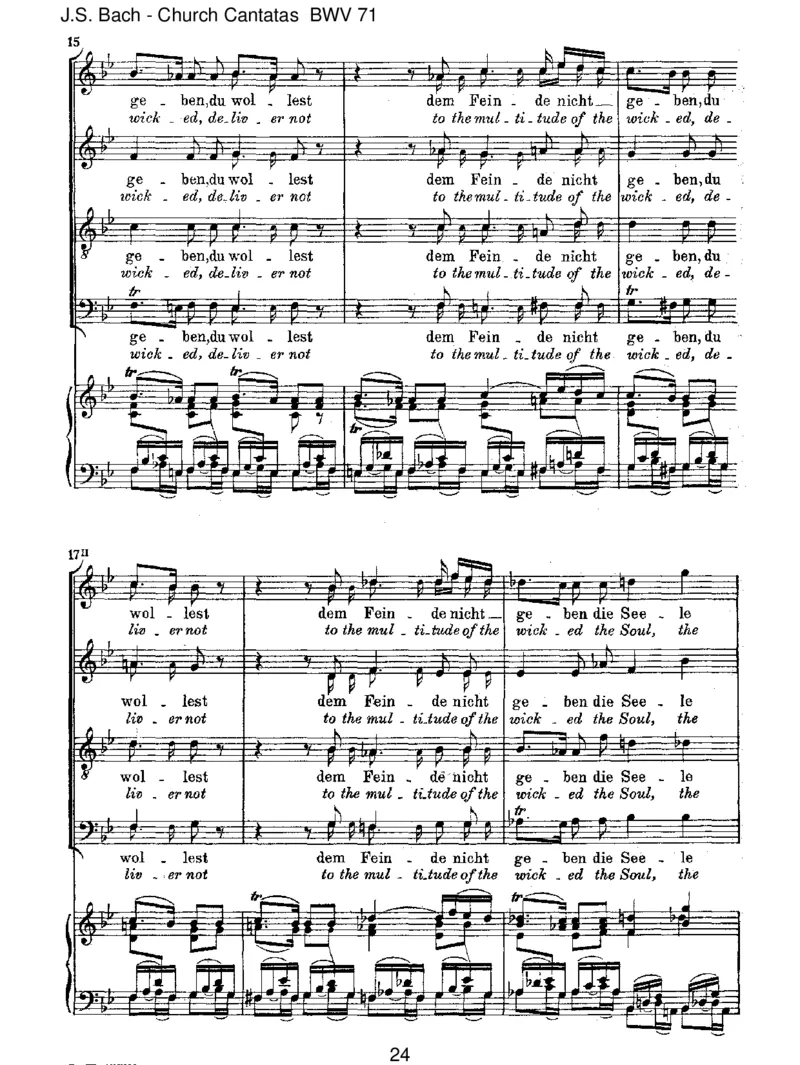 BWV71GottistmeinK_nig_一万首著名钢琴曲谱哈农贝多芬合集视频教学电子版高清无水印可打印_1古典钢琴知名音乐家谱_巴赫钢琴谱全集_J.S巴赫作品全集_JohannSebastianBach(1685-1750)巴赫