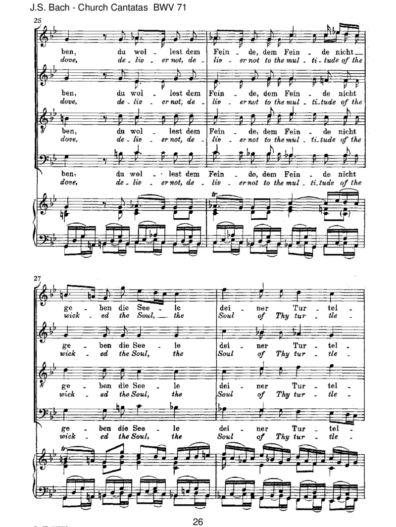 BWV71GottistmeinK_nig_一万首著名钢琴曲谱哈农贝多芬合集视频教学电子版高清无水印可打印_1古典钢琴知名音乐家谱_巴赫钢琴谱全集_J.S巴赫作品全集_JohannSebastianBach(1685-1750)巴赫