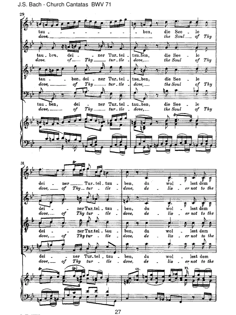 BWV71GottistmeinK_nig_一万首著名钢琴曲谱哈农贝多芬合集视频教学电子版高清无水印可打印_1古典钢琴知名音乐家谱_巴赫钢琴谱全集_J.S巴赫作品全集_JohannSebastianBach(1685-1750)巴赫