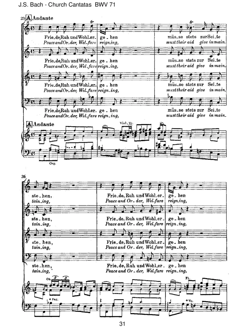 BWV71GottistmeinK_nig_一万首著名钢琴曲谱哈农贝多芬合集视频教学电子版高清无水印可打印_1古典钢琴知名音乐家谱_巴赫钢琴谱全集_J.S巴赫作品全集_JohannSebastianBach(1685-1750)巴赫