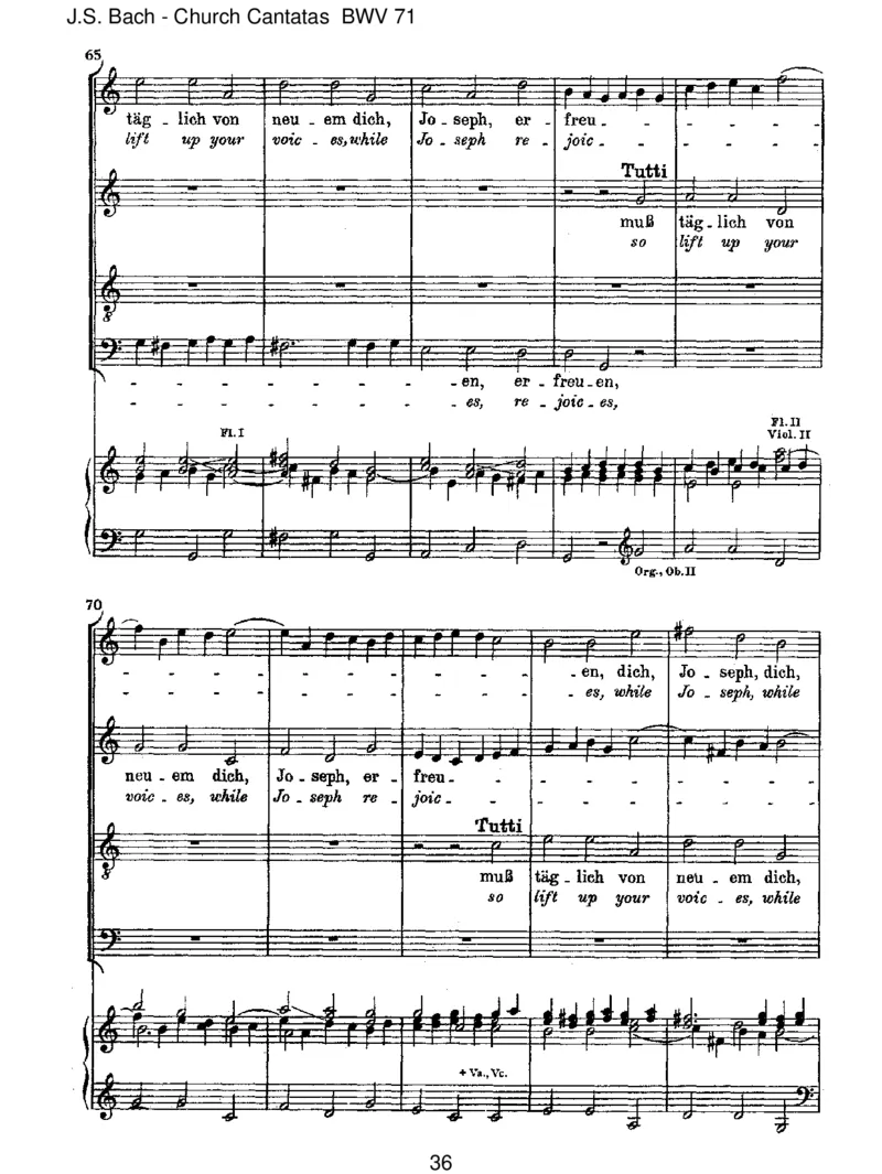 BWV71GottistmeinK_nig_一万首著名钢琴曲谱哈农贝多芬合集视频教学电子版高清无水印可打印_1古典钢琴知名音乐家谱_巴赫钢琴谱全集_J.S巴赫作品全集_JohannSebastianBach(1685-1750)巴赫