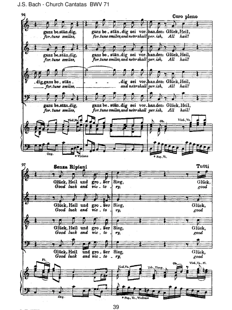 BWV71GottistmeinK_nig_一万首著名钢琴曲谱哈农贝多芬合集视频教学电子版高清无水印可打印_1古典钢琴知名音乐家谱_巴赫钢琴谱全集_J.S巴赫作品全集_JohannSebastianBach(1685-1750)巴赫