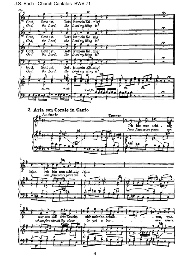 BWV71GottistmeinK_nig_一万首著名钢琴曲谱哈农贝多芬合集视频教学电子版高清无水印可打印_1古典钢琴知名音乐家谱_巴赫钢琴谱全集_J.S巴赫作品全集_JohannSebastianBach(1685-1750)巴赫