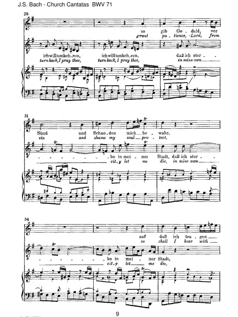 BWV71GottistmeinK_nig_一万首著名钢琴曲谱哈农贝多芬合集视频教学电子版高清无水印可打印_1古典钢琴知名音乐家谱_巴赫钢琴谱全集_J.S巴赫作品全集_JohannSebastianBach(1685-1750)巴赫