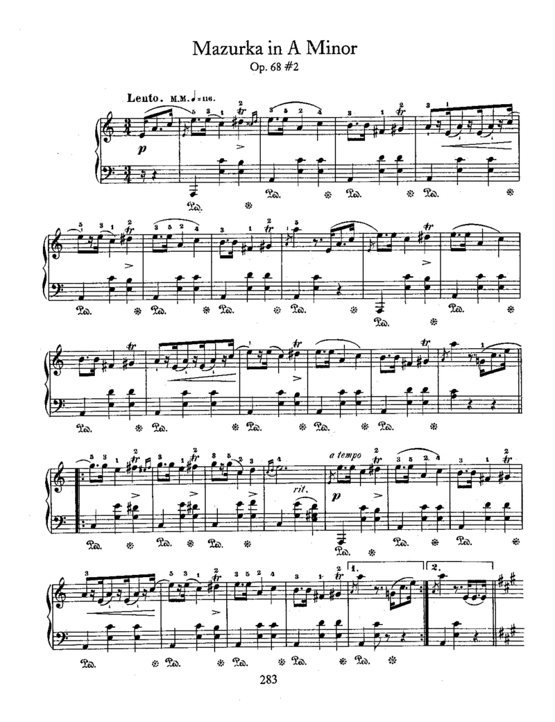 4Mazurkas,Op68_一万首著名钢琴曲谱哈农贝多芬合集视频教学电子版高清无水印可打印_1古典钢琴知名音乐家谱_肖邦钢琴谱全集_马祖卡