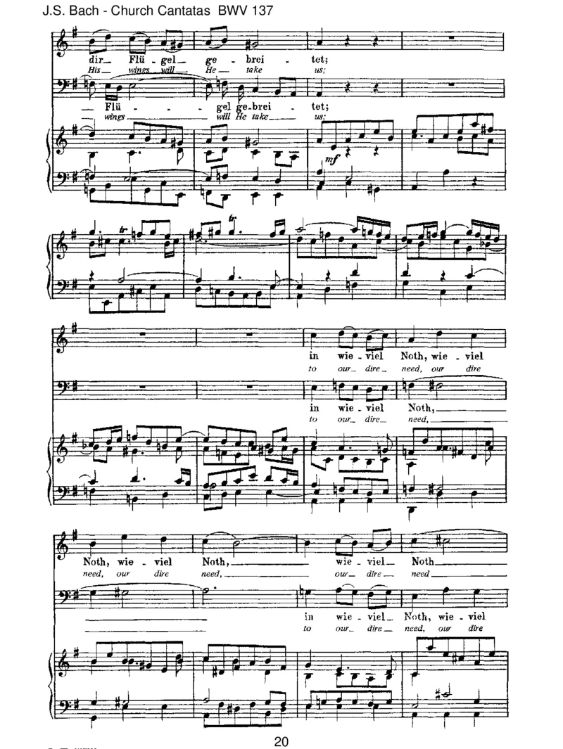 BWV137LobedenHerrn,denm_chtigenK_nigderEhren_一万首著名钢琴曲谱哈农贝多芬合集视频教学电子版高清无水印可打印_1古典钢琴知名音乐家谱_巴赫钢琴谱全集_J.S巴赫作品全集