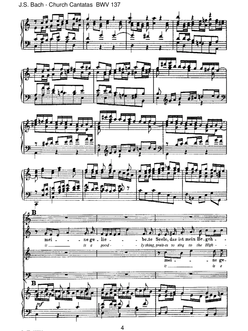 BWV137LobedenHerrn,denm_chtigenK_nigderEhren_一万首著名钢琴曲谱哈农贝多芬合集视频教学电子版高清无水印可打印_1古典钢琴知名音乐家谱_巴赫钢琴谱全集_J.S巴赫作品全集