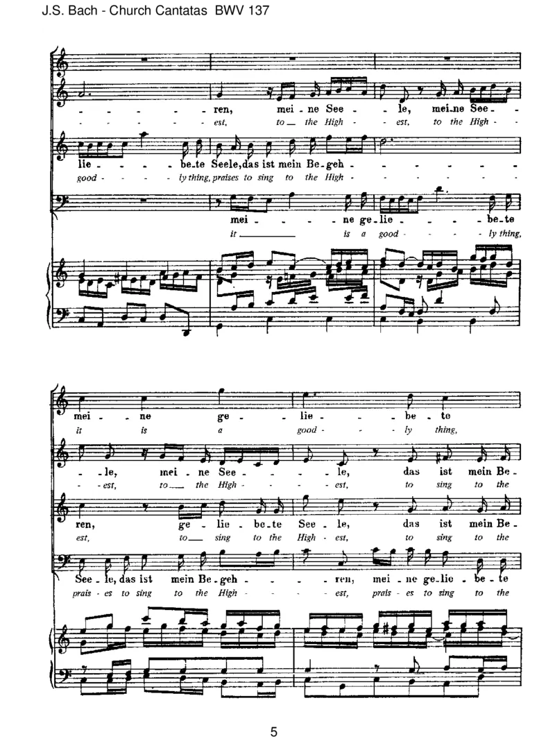 BWV137LobedenHerrn,denm_chtigenK_nigderEhren_一万首著名钢琴曲谱哈农贝多芬合集视频教学电子版高清无水印可打印_1古典钢琴知名音乐家谱_巴赫钢琴谱全集_J.S巴赫作品全集