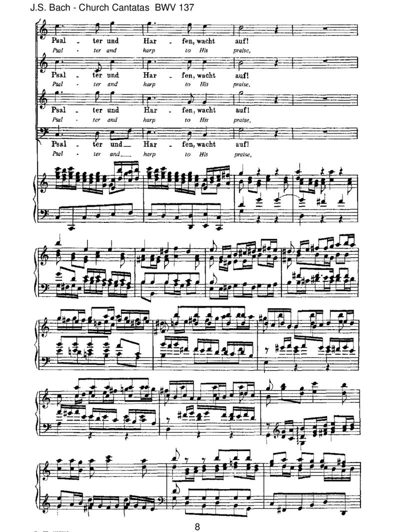 BWV137LobedenHerrn,denm_chtigenK_nigderEhren_一万首著名钢琴曲谱哈农贝多芬合集视频教学电子版高清无水印可打印_1古典钢琴知名音乐家谱_巴赫钢琴谱全集_J.S巴赫作品全集